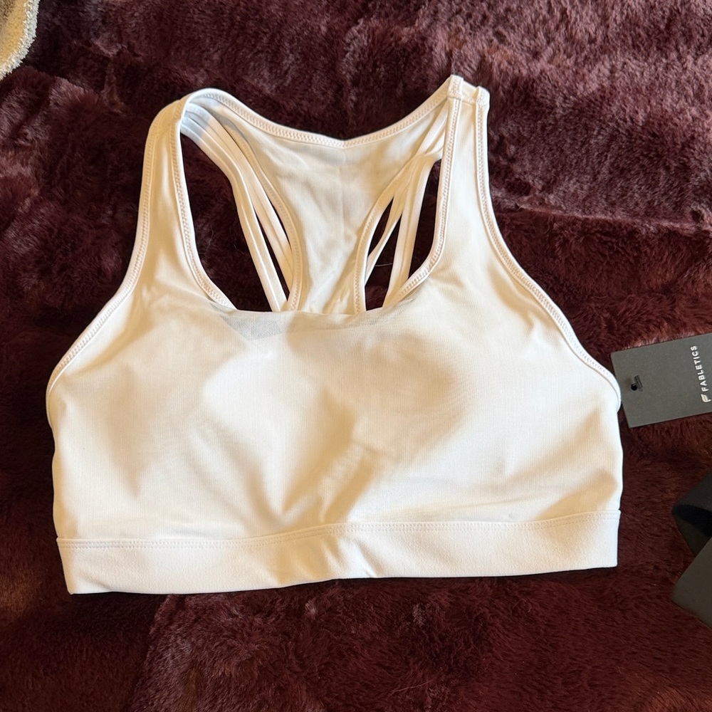 White mesh Sports Bra